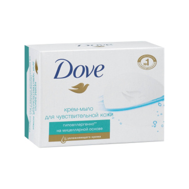 Крем-Мило Dove гіпоалергенне для чутливої шкіри 100гр фото 2