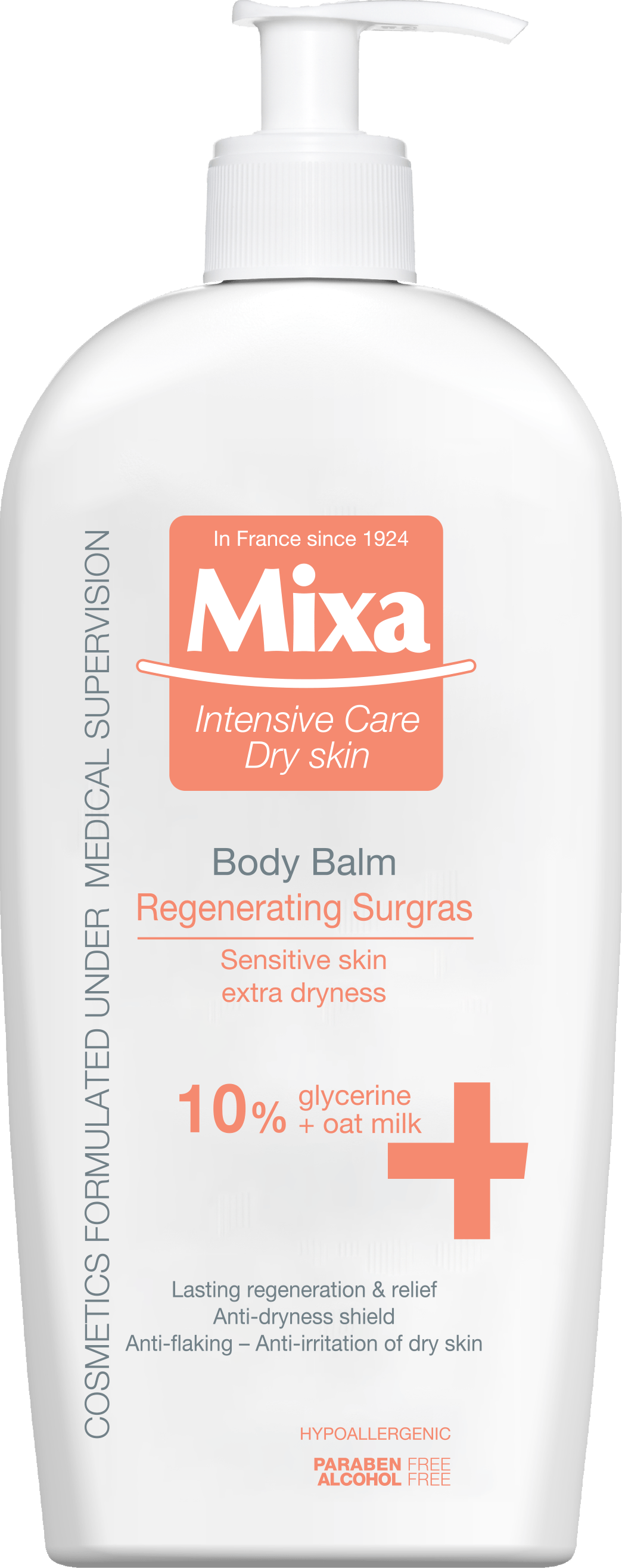 Крем-уход Mixa Body & hands для сухой и чувствительной кожи тела, 400 мл