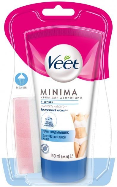 Крем для депіляції у душі Veet Minima для чутливої шкіри 150 мл