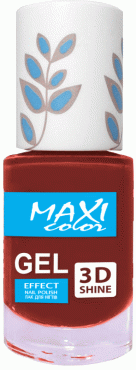 Лак для нігтів гель ефект MAXI New palet №02,10 мл