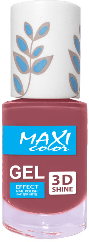 Лак для нігтів гель ефект MAXI New palet №08, 10 мл