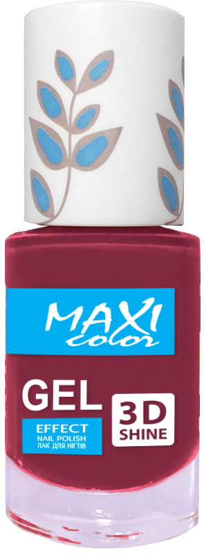 Лак для нігтів гель ефект MAXI New palet №10, 10 мл
