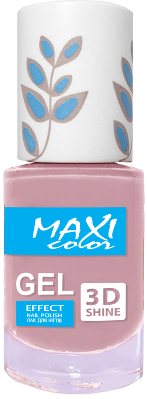 Лак для ногтей гель эффект MAXI New palet №15, 10 мл