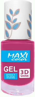 Лак для ногтей гель эффект MAXI New palet №25,10 мл