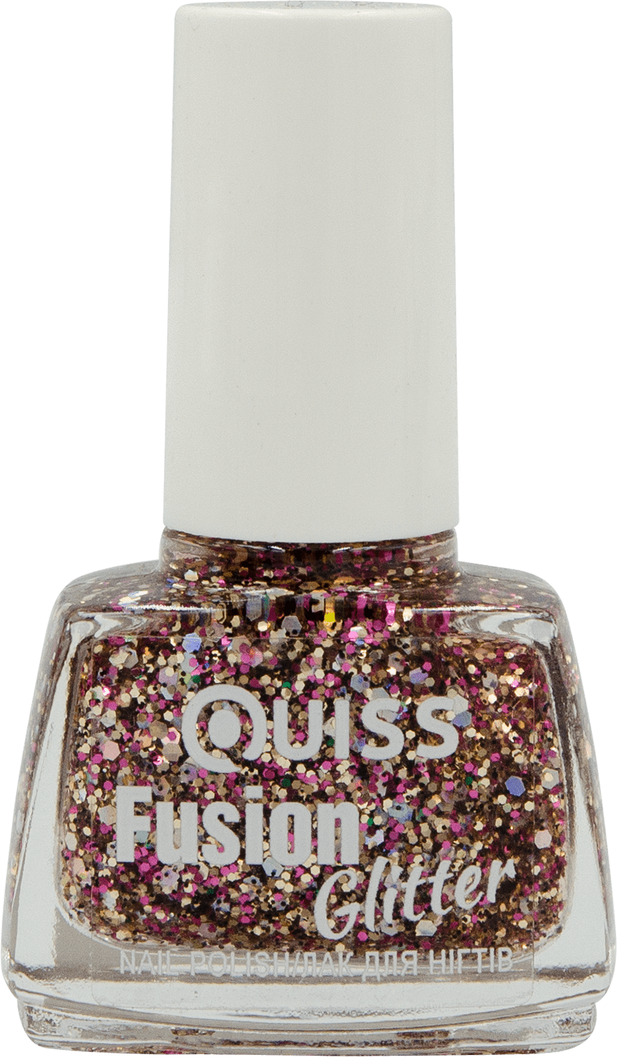 Лак для ногтей Quiss Fussion Glitter №01, 6 г