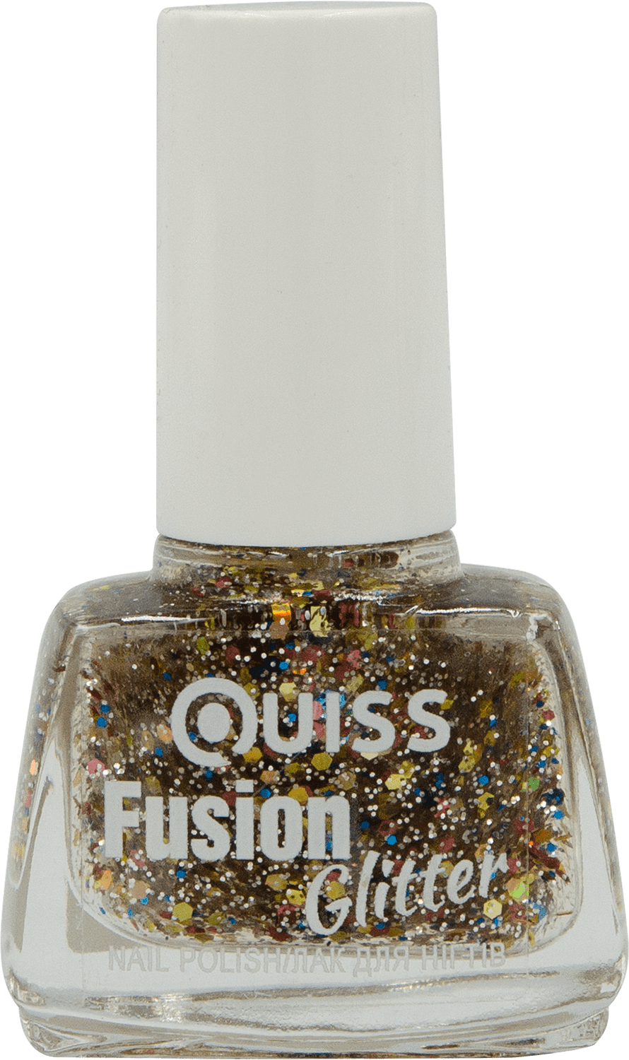 Лак для ногтей Quiss Fussion Glitter №02, 6 г