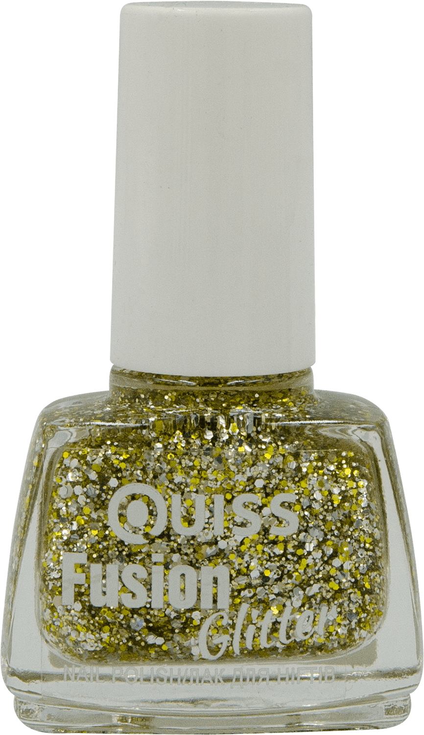 Лак для ногтей Quiss Fussion Glitter №04, 6 г