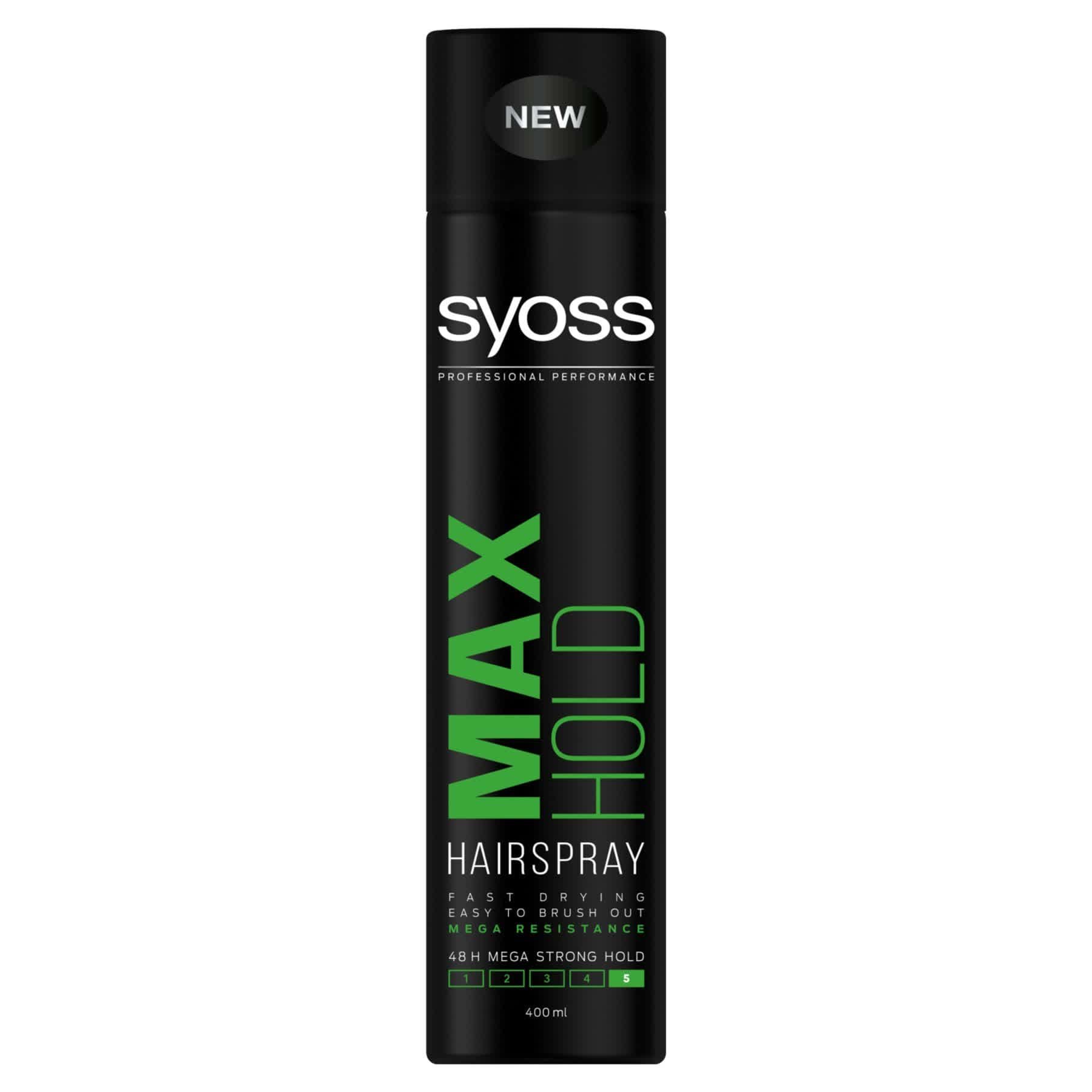 Лак для волосся SYOSS Max Hold (фіксація 5), 400 мл