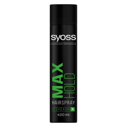 Лак для волосся SYOSS Max Hold (фіксація 5), 400 мл