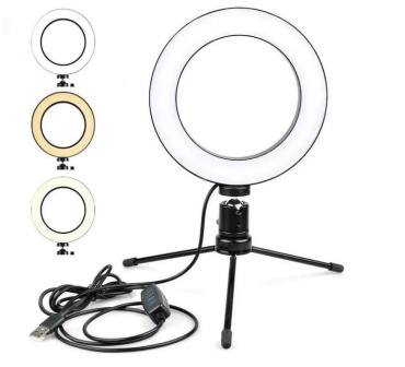 Кольцевая лампа светодиодная + штатив и съемный шарнир Ring Fill Light QX-160 фото 1