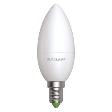 Лампа светодиодная EUROLAMP LED CL 6W E14 3000K, 1 шт