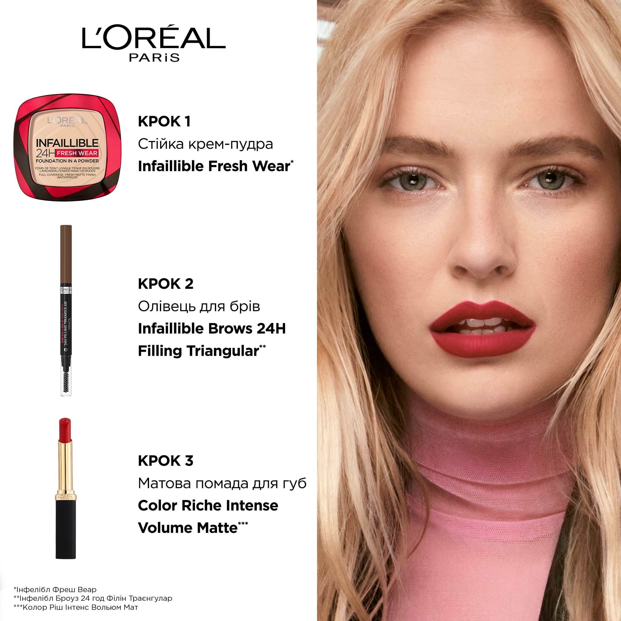 Матова помада для губ L'Oréal Paris Color Riche Intense Volume
