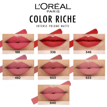 Матова помада для губ L'Oréal Paris Color Riche Intense Volume Matte, відтінок 633, 2 г фото 1