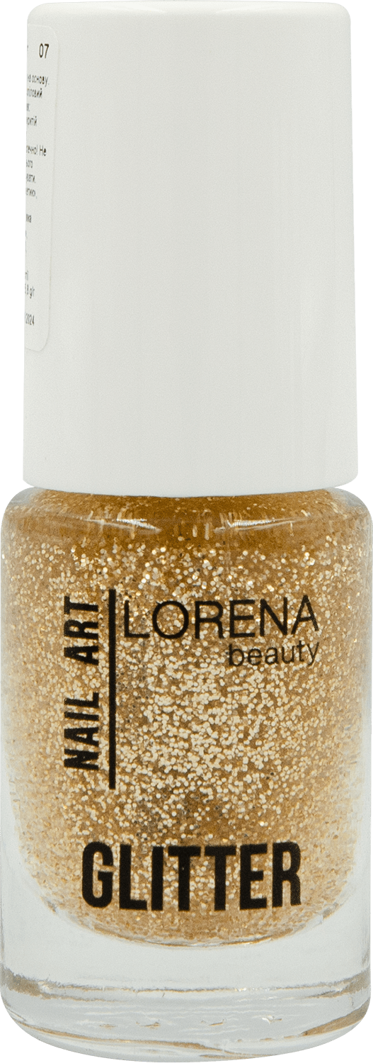 LORENA beauty лак для ногтей Glitter 07, 5.8 г