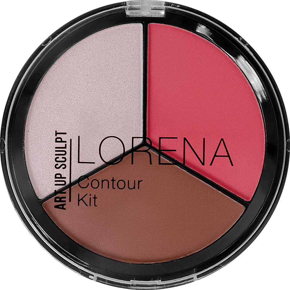 Палетка для контуринга лица LORENA beauty 3в1 Contour KIT 01, 13 г
