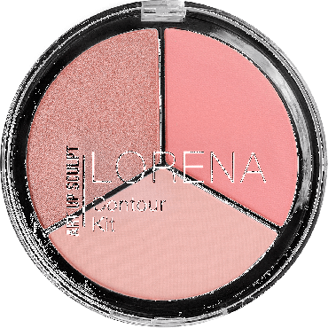 LORENA beauty палетка для контурінгу 3в1 Contour KIT 03