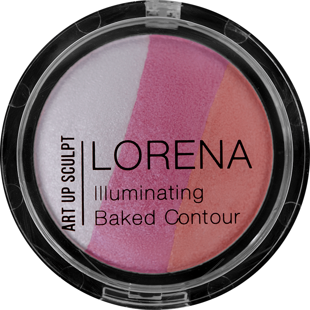Палитра для контурирования LORENA beauty Illuminating Baked Contour 03