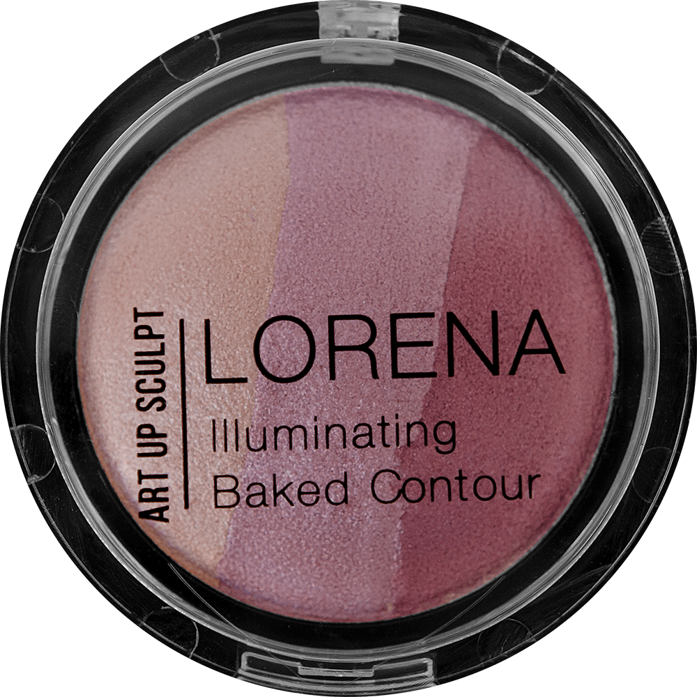 Палітра для контурування LORENA beauty Illuminating Baked Contour 04