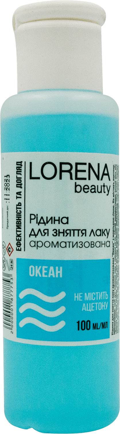 LORENA beauty жидкость для снятия лака ароматизированная Океан, 100мл