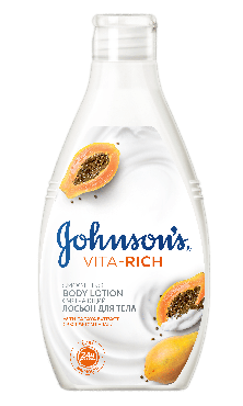 Лосьйон для телаJohnson's Body Care Vita-Rich з екстрактом папайї пом'якшувальний 250 мл