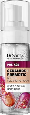 Пінка для вмивання обличчя Dr.Sante Pre Age ніжна очищуюча керамід + пребіотик 150 мл
