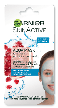 Маска для лица GARNIER Skin Active Аква-маска для обезвоженной кожи, 8 мл