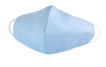 Маска одноразовая для лица трехслойная на резинке голубая, 1 шт