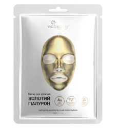 VIABEAUTY Гідрогелева омолоджувальна маска для обличчя Золотий гіалурон;VIABEAUTY Гідрогелева омолоджувальна маска для обличчя Золотий гіалурон, 60 г