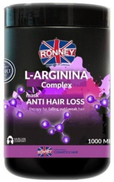 Маска RONNEY против выпадения волос с L-аргинином, 1000 мл