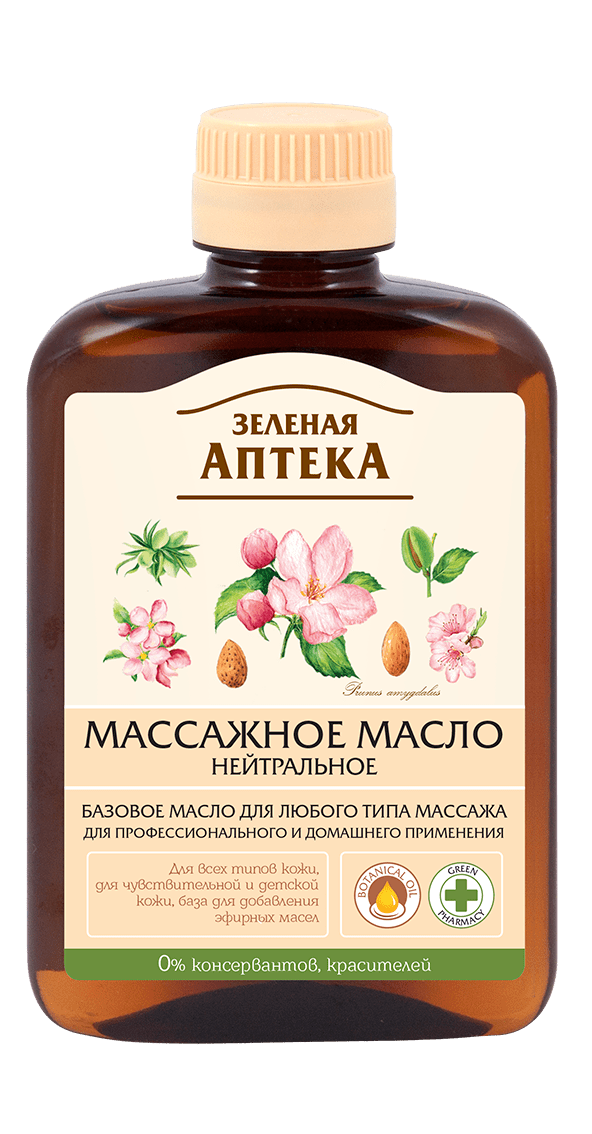 Масло массажное Зеленая Аптека Нейтральное 200мл