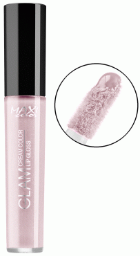 MAXI color блеск для губ Glam Cream Color №02 Розовый десерт, 8 мл