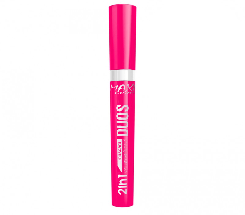 Тушь для ресниц 2in1 MAXI color Duos volume & curl, 10 мл