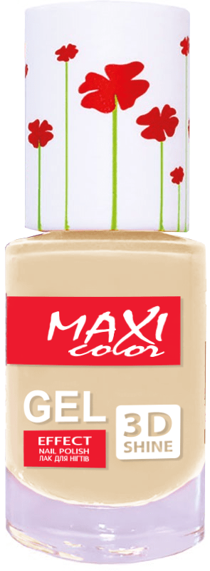 MAXI лак для нігтів гель ефект Color Hot Summer №02 Ціннвальдітовий, 10мл