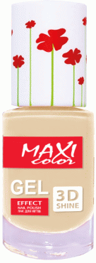 MAXI лак д/нігтів гель ефект Color Hot Summer №02 Ціннвальдітовий, 10мл
