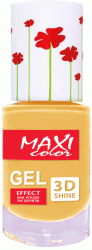 MAXI лак для ногтей гель эффект Color Hot Summer №03 Лимонно-кремовый, 10мл
