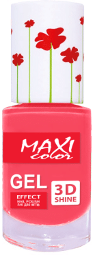 MAXI лак для нігтів гель ефект Color Hot Summer №23 Амарантовий, 10мл