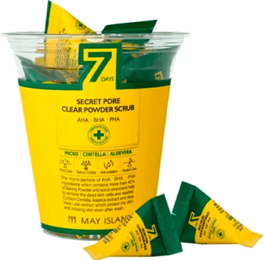 Скраб May Island 7 Days Secret Pore Clear Powder для глибокої очистки пор 5 г фото 1