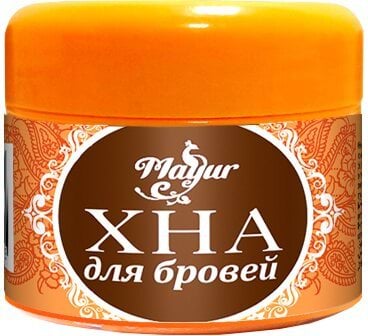 Хна для бровей Mayur темно-коричневая, 10 г