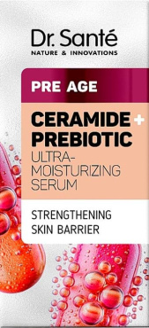 Сироватка для обличчя Dr.Sante pre age ультразволожуюча керамід + пребіотик 30 мл фото 1