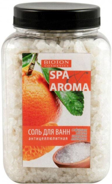 Морская соль антицеллюлитная с эфирным маслом испанского мандарина, 750 гр фото 1