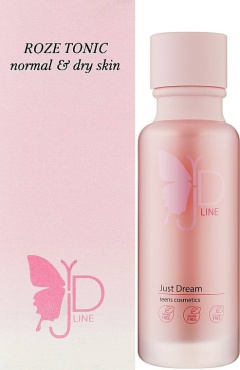 Тонік для обличчя Just Dream Teens Cosmetic Roze для нормальної та схильної до сухості шкіри 120 мл фото 1