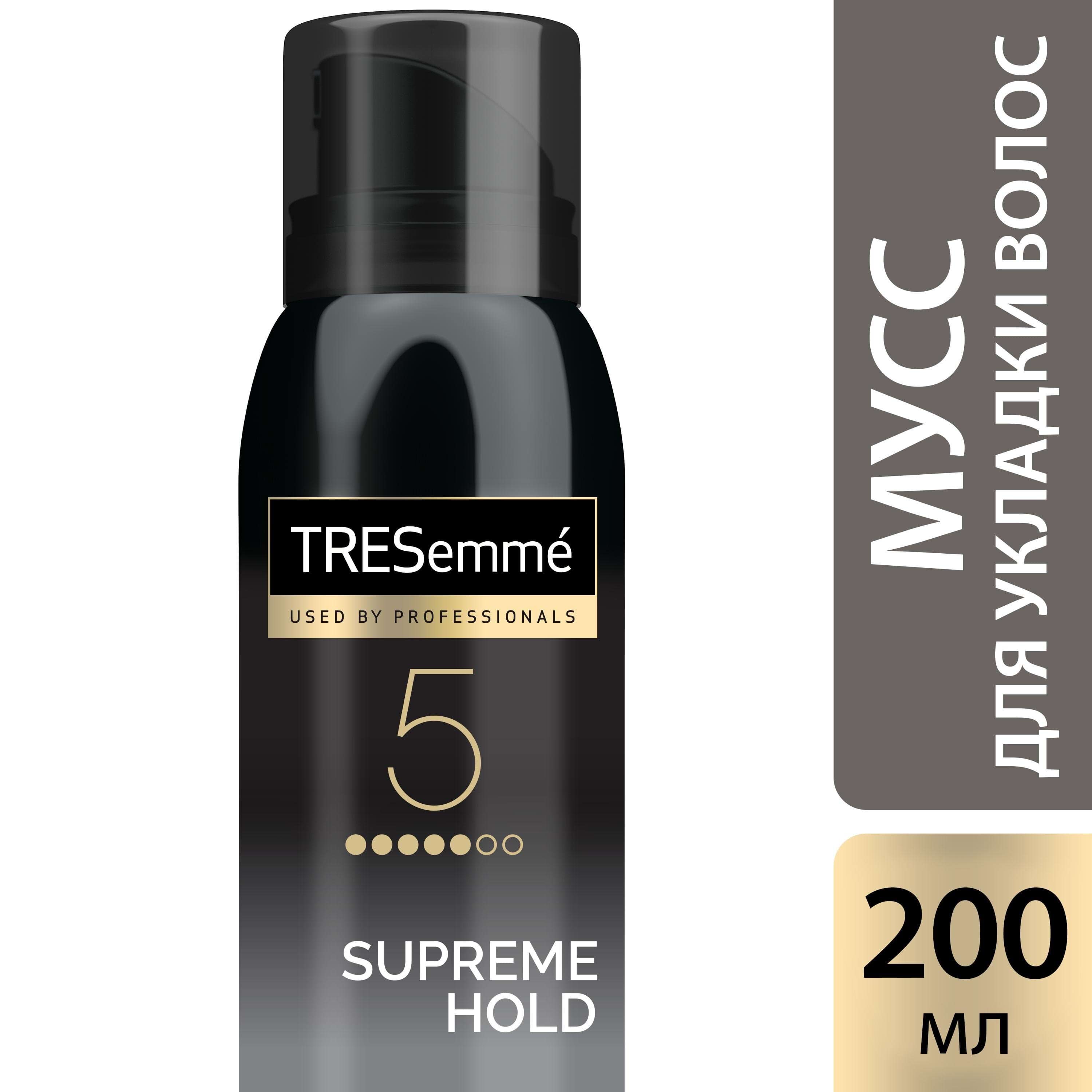 Мус-Пенка для укладки волос Tresemme сильная фиксация, 200 мл