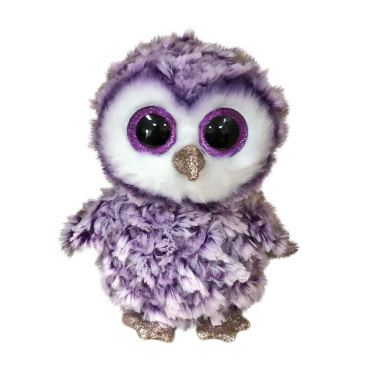 TY Beanie Boo's іграшка м’яка фіолетова сова Moonlight, 15см