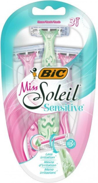 Набір бритв без змінних картриджів BIC Miss Soleil Sensitive 3 лези, 3 шт