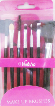 Набор кистей для макияжа Violetta makeup brush set 7 18Y059, 1 шт