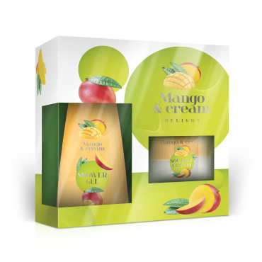 Набор Liora Mango & Cream (гель для душа Mango & Cream 150 мл + крем-суфле для тела Mango & Cream 150 мл)