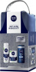 Набір чоловічий Nivea Чутлива шкіра косметичка 2020 (піна для гоління, 200 мл+бальзам після гоління, 100 мл+гель для душу, 250 мл)