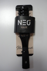 NEO hair щетка для укладки прямоугольная с прорезями вентиля с рифленой ручкой, черная