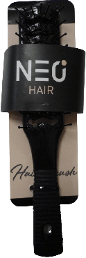 Щетка для укладки NEO hair прямоугольная с вентиляционными прорезями и рифленой ручкой