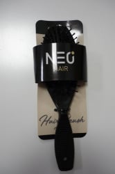 NEO hair щетка массажная овальная с резиновой ручкой, большая, черная